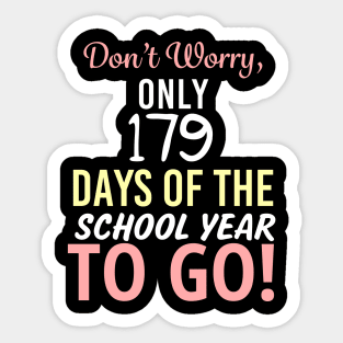 USA Back to School Fun Days Countdown to end of term Sticker